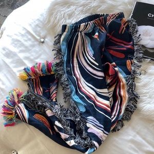 Multicolor wool pants